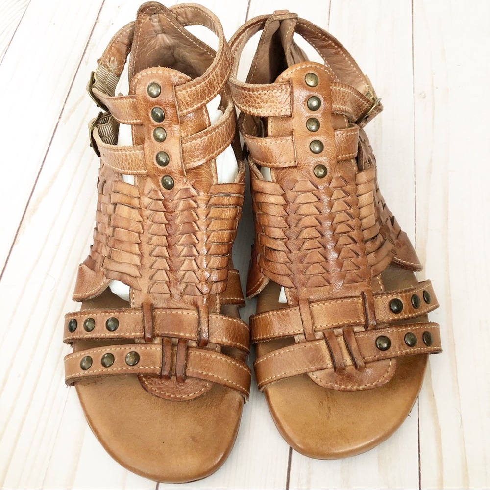 Bed Stu Claire Sandal in Tan Dip Dye - Picture 3 of 7